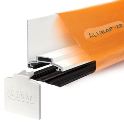 Alukap-XR 60mm Aluminium Wall Bar with 55mm Rafter Gasket and End Cap