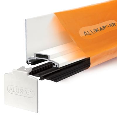 Alukap-XR 60mm Aluminium Wall Bar with 55mm Slot Fit Rafter Gasket and End Cap