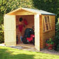Shiplap 7ft x 7ft Apex Alderney Shed - Double Doors w/ Window