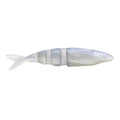 Clear segmented soft plastic fishing lure designed to mimic a small baitfish, featured as the Lake Fork Trophy Lures Live Magic Shad, ideal for fishing tackle enthusiasts.
