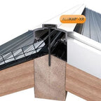 Alukap-XR Aluminium Hip Bar With End Cap - All Lengths