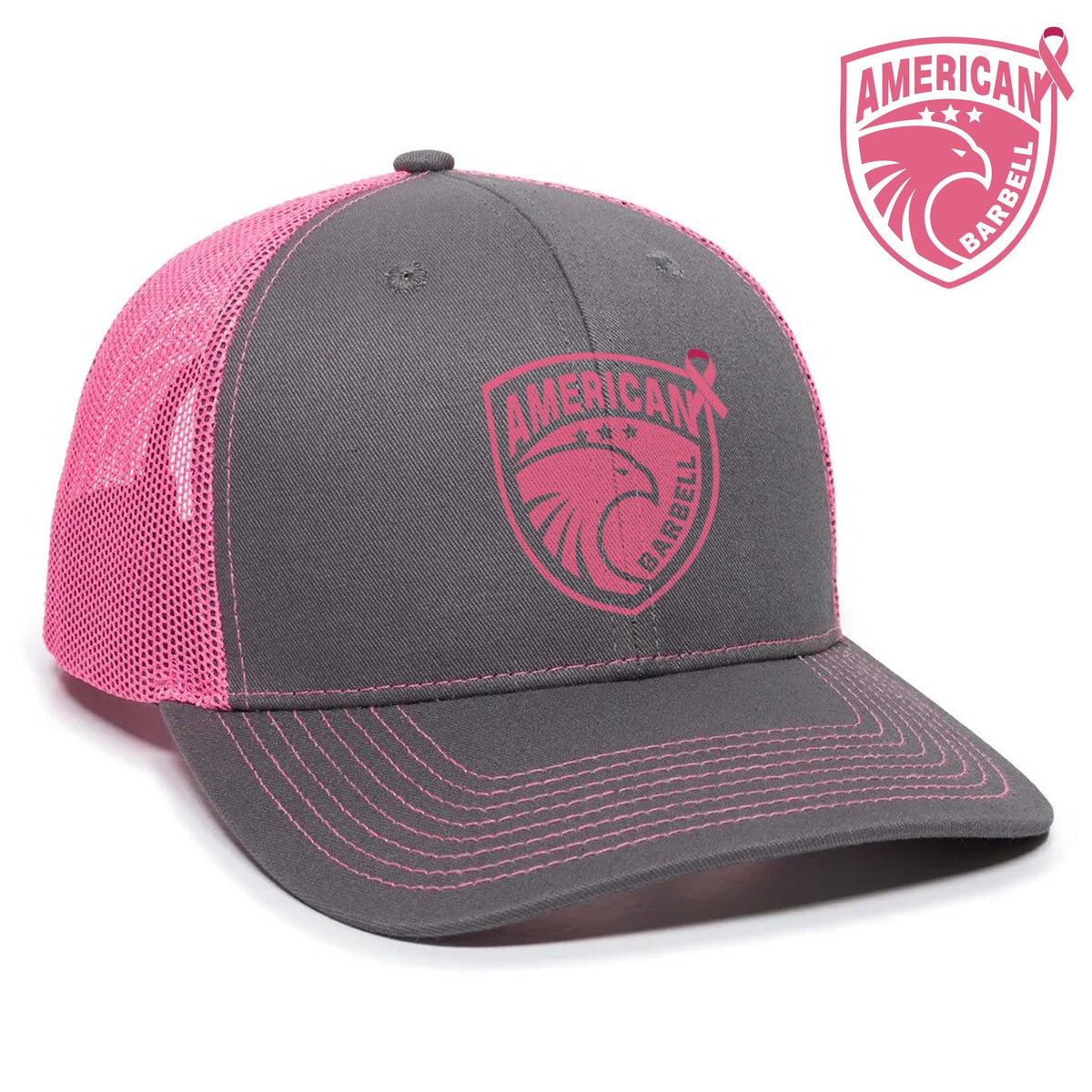 American Barbell Breast Cancer Awareness Trucker Hat