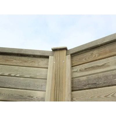 Slotted Corner Post (Angled for 30/45 Degrees) for 2.1m Fence