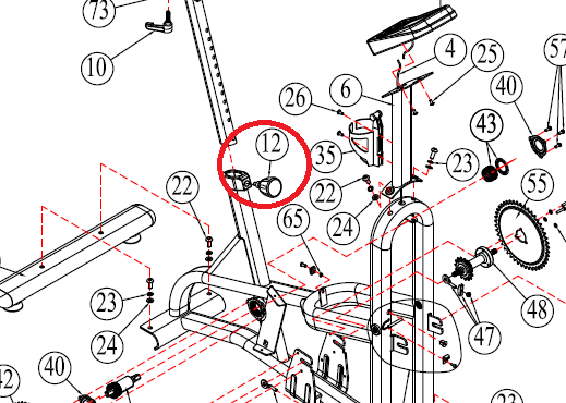 Xebex AB-1 and ABMG-3 Air Bike Parts