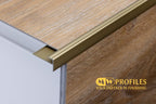 Aluminium Stair Nosing Outer Corner 5 MM x 900 MM Length Silver, Gold, Champagne-  LVT F5