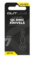 Avid Carp Outline Size 7 QC Ring Swivels