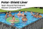 24' APX 365 Rectangular Pool Set