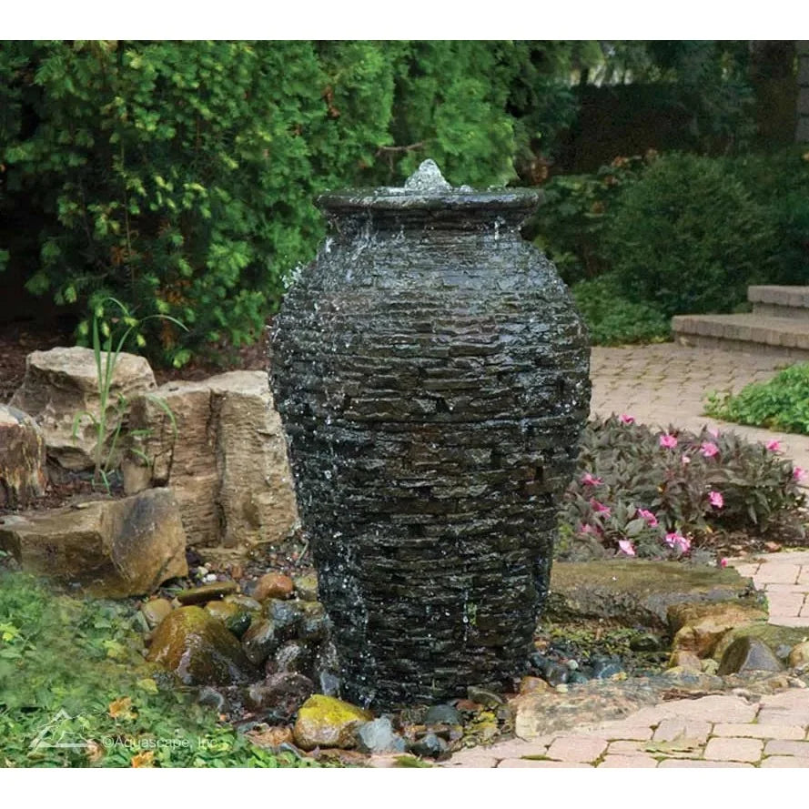 Aquascape Extra Small Stacked Slate Urn 24"