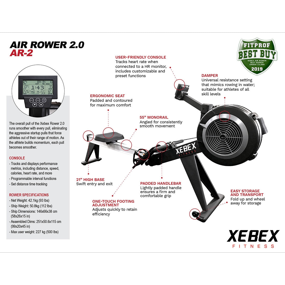 Xebex Air Rower 2.0