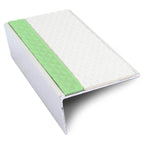 ASL02 Tredsafe 57x32mm Aluminium Non Slip Stair Nosing Edge Trim With Pvc Insert - Cayrus World of Finishing