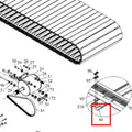 AST-PT-94: Pedal Set (includes: (1) x P-4819  Pedal, (1) x AAL621E0558-002  Pedal al supporting shelf, (4) x SOC5ZN  Carriage screw)