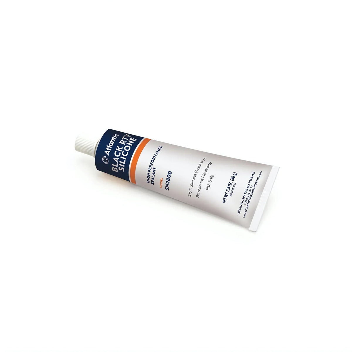 Atlantic Water Gardens Awg Black Silicone 2.8 Oz Tube