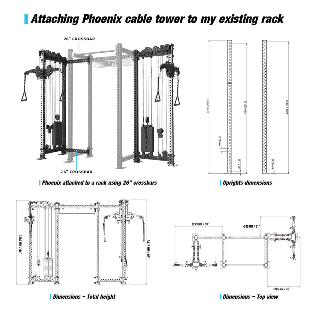 Phoenix Plate Loaded Cable Tower