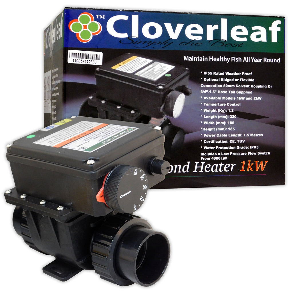 Cloverleaf Koi Pond Heaters - 1KW & 2KW Options