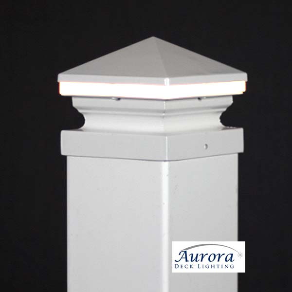 Aurora Iris LED Post Cap Light