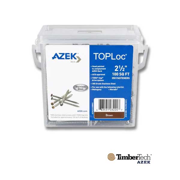Azek TOPLoc Screws For PVC