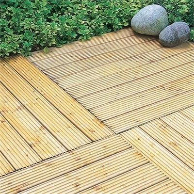 Patio Deck Tiles - 900mm x 900mm (Pack of 4)