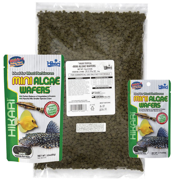 Hikari Mini Tropical Algae Wafers – Sinking Fish Food