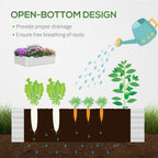 4' x 3' Galvanized Raised Garden Bed with Mini Greenhouse Cover, Outdoor Planter Box, Green