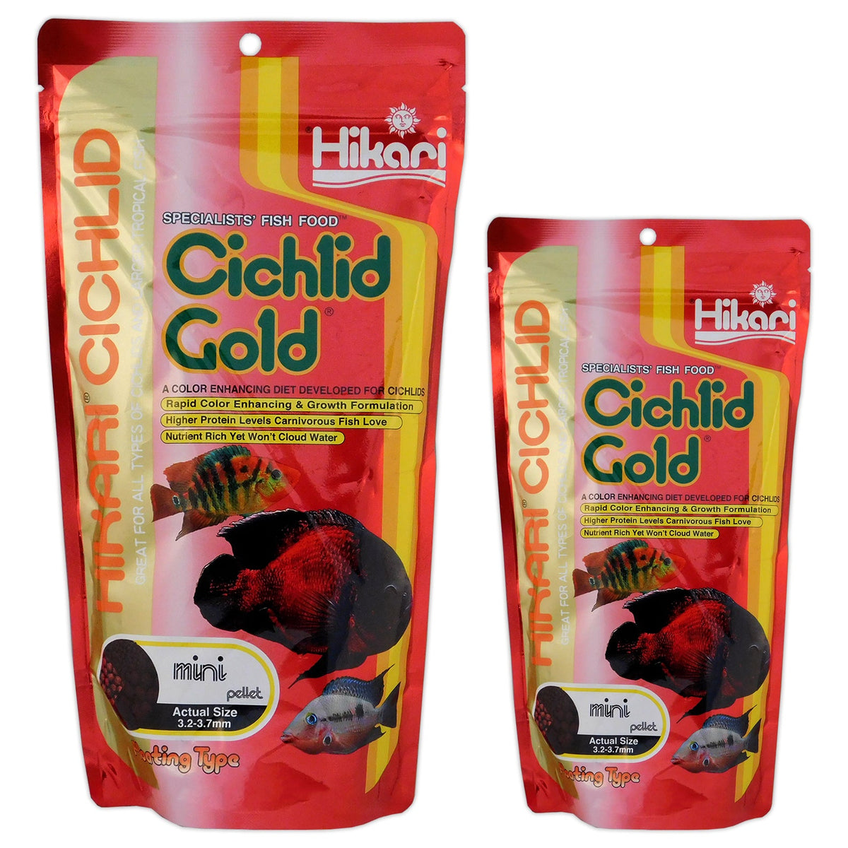 Hikari Cichlid Gold Mini Pellets - Color Enhancing Diet