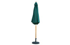 Bali Hunter Green Wooden Parasol 2.85m