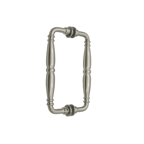 FHC Baroque Style Pull Handle 6" x 6" Back-To-Back [1/4" to 1/2" Glass]