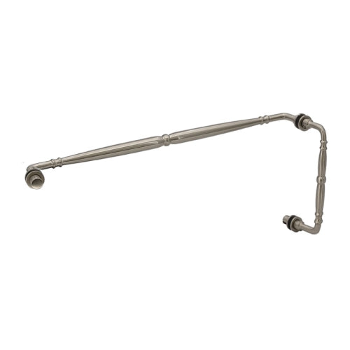 FHC 8" x 24" Baroque Pull/Towel Bar Combo [1/4" to 1/2" Glass]