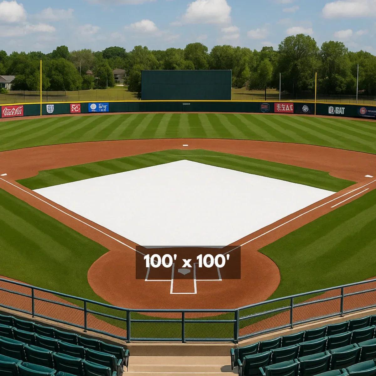 Baseball Field Cover 100' x 100'.