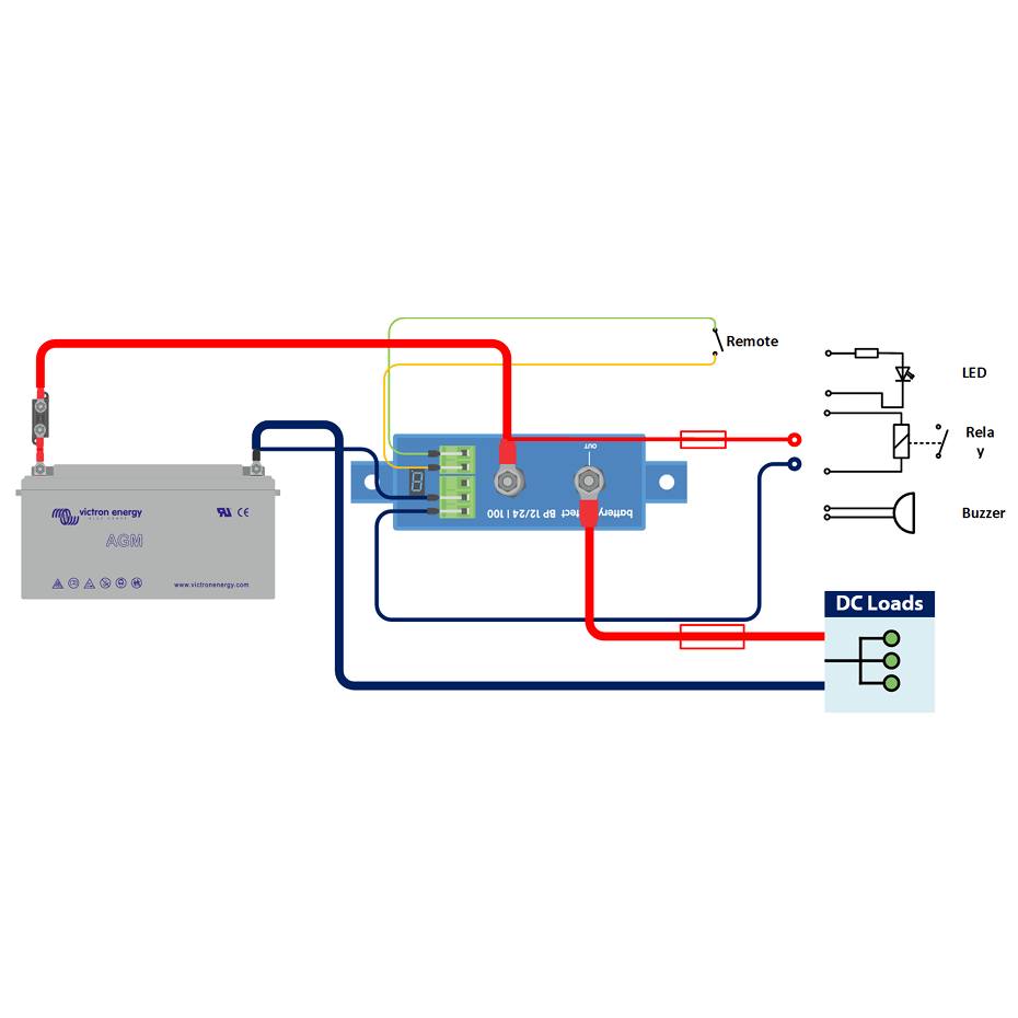 Victron 12/24V 100A BatteryProtect Low Voltage Disconnect