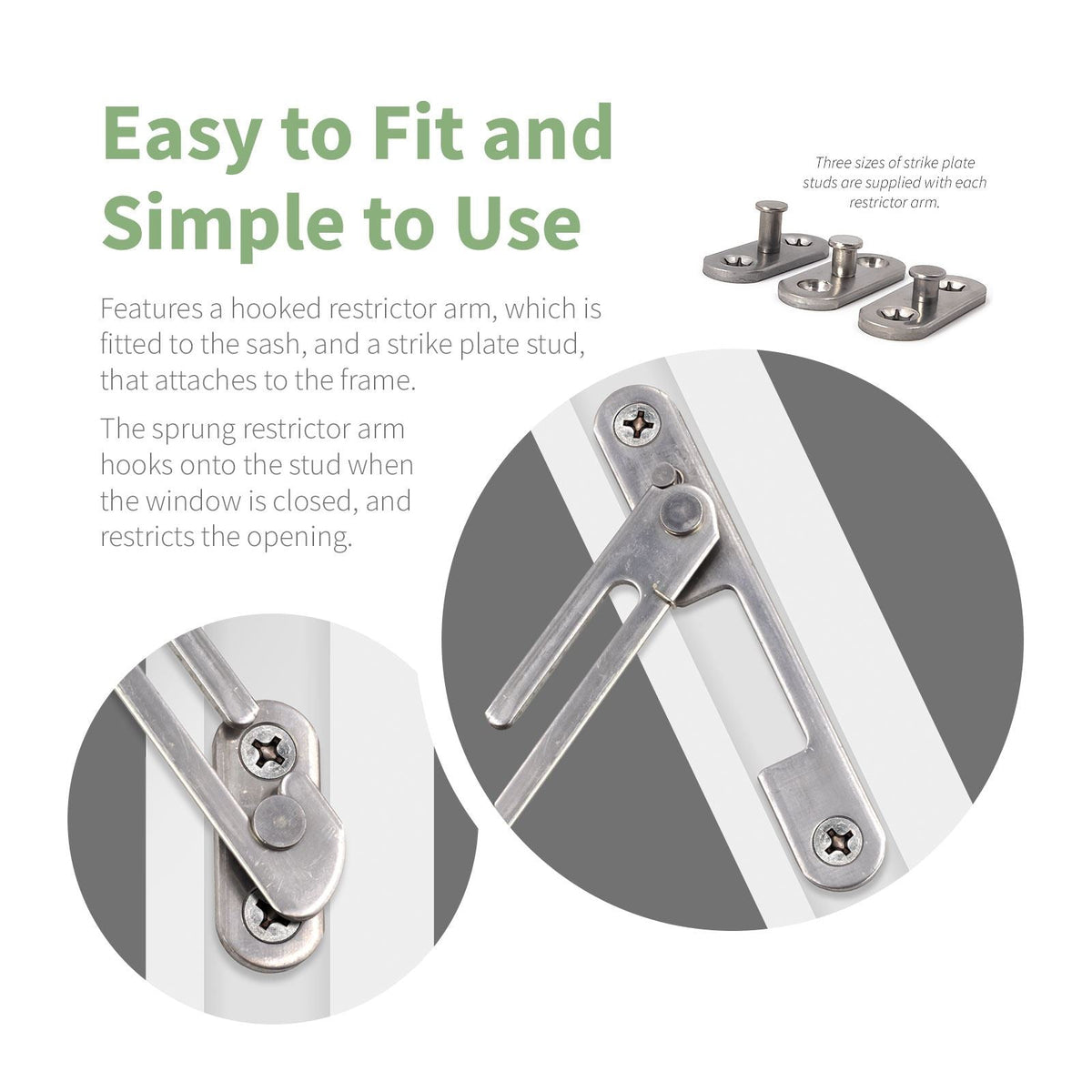 Universal Concealed Window Restrictor Kit
