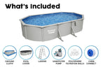 20ft x 48in Oval Hydrium Steel Above Ground Pool Set