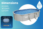 20ft x 48in Oval Hydrium Steel Above Ground Pool Set