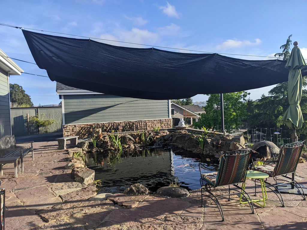 Black 86% Super Shade Mesh Tarp 8' x 20'