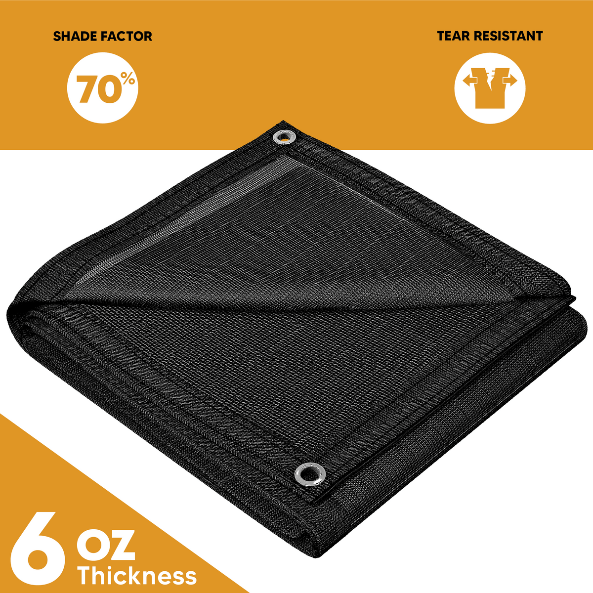 Black Mesh Tarp 30' x 40'