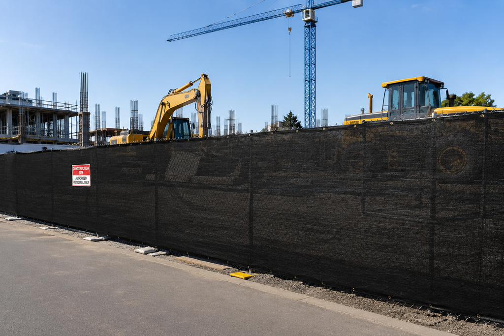 90% Black Privacy Fence 6' x 50'