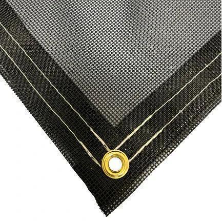 Vinyl Mesh Tarp - Black - 8' x 10'