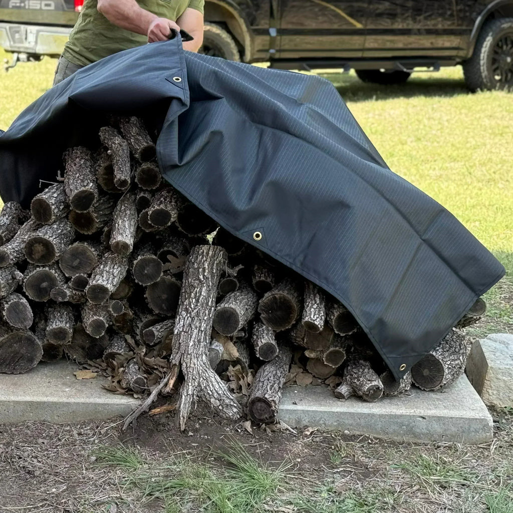 Black Waterproof Canvas Tarps 20' x 20'
