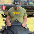 Black Waterproof Canvas Tarps 20' x 20'