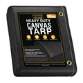 Black Waterproof Canvas Tarps 8' x 12'