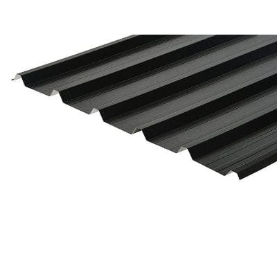 Cladco 32/1000 Box Profile PVC Plastisol Coated 0.7mm Metal Roof Sheet (Black) - All Sizes