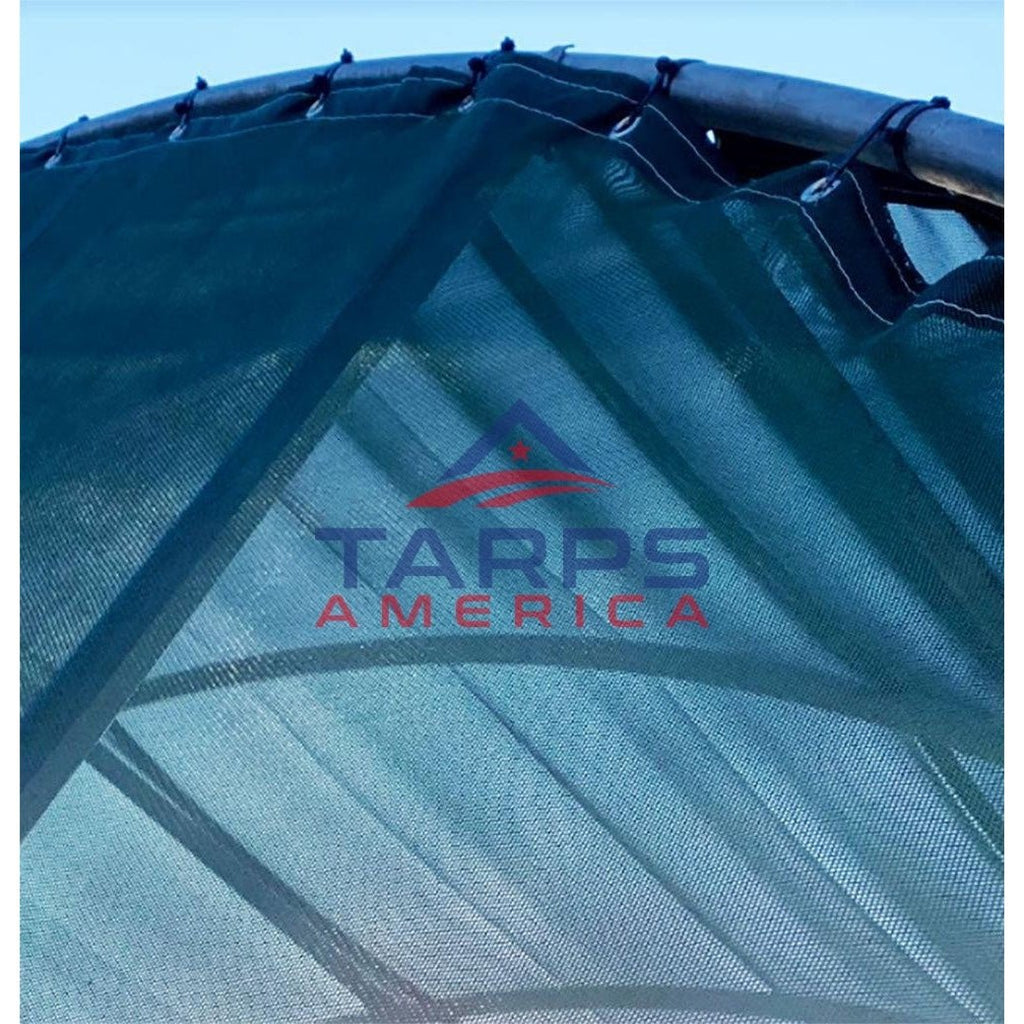 Custom Blue 8 oz. Medium Duty Vinyl Coated Mesh Tarp by ShadeMax®