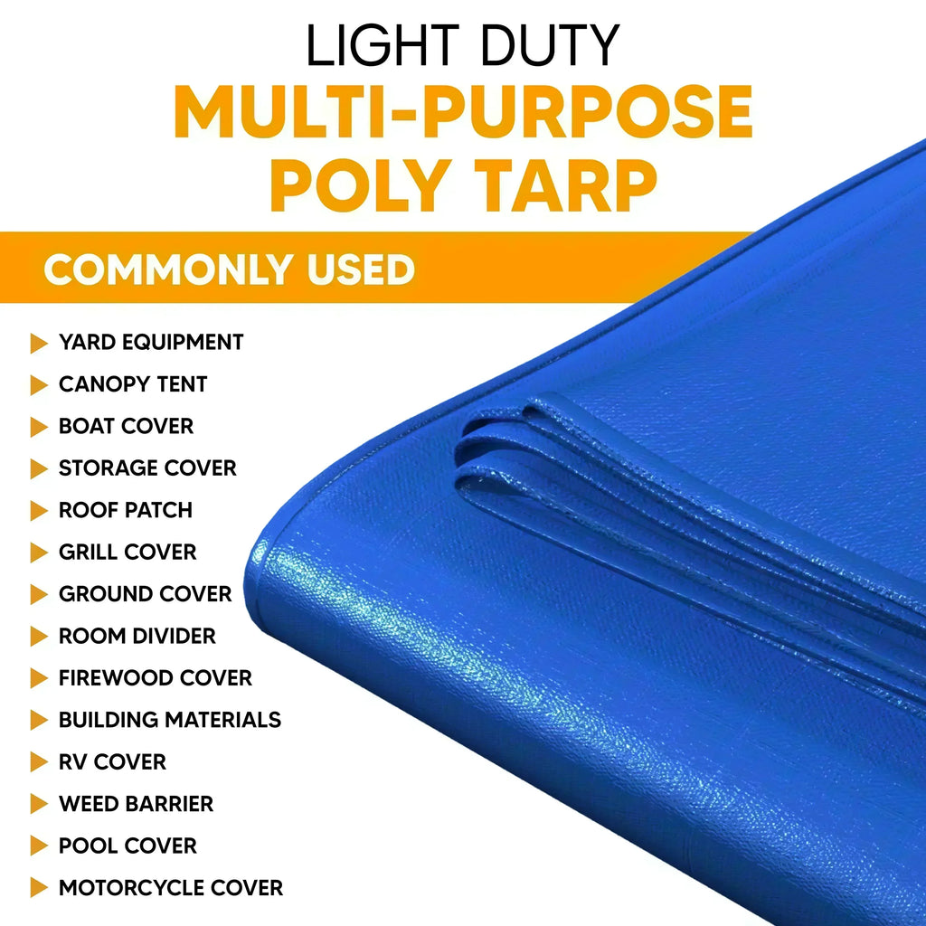 Blue Poly Tarp 6' x 8' - Case of 35