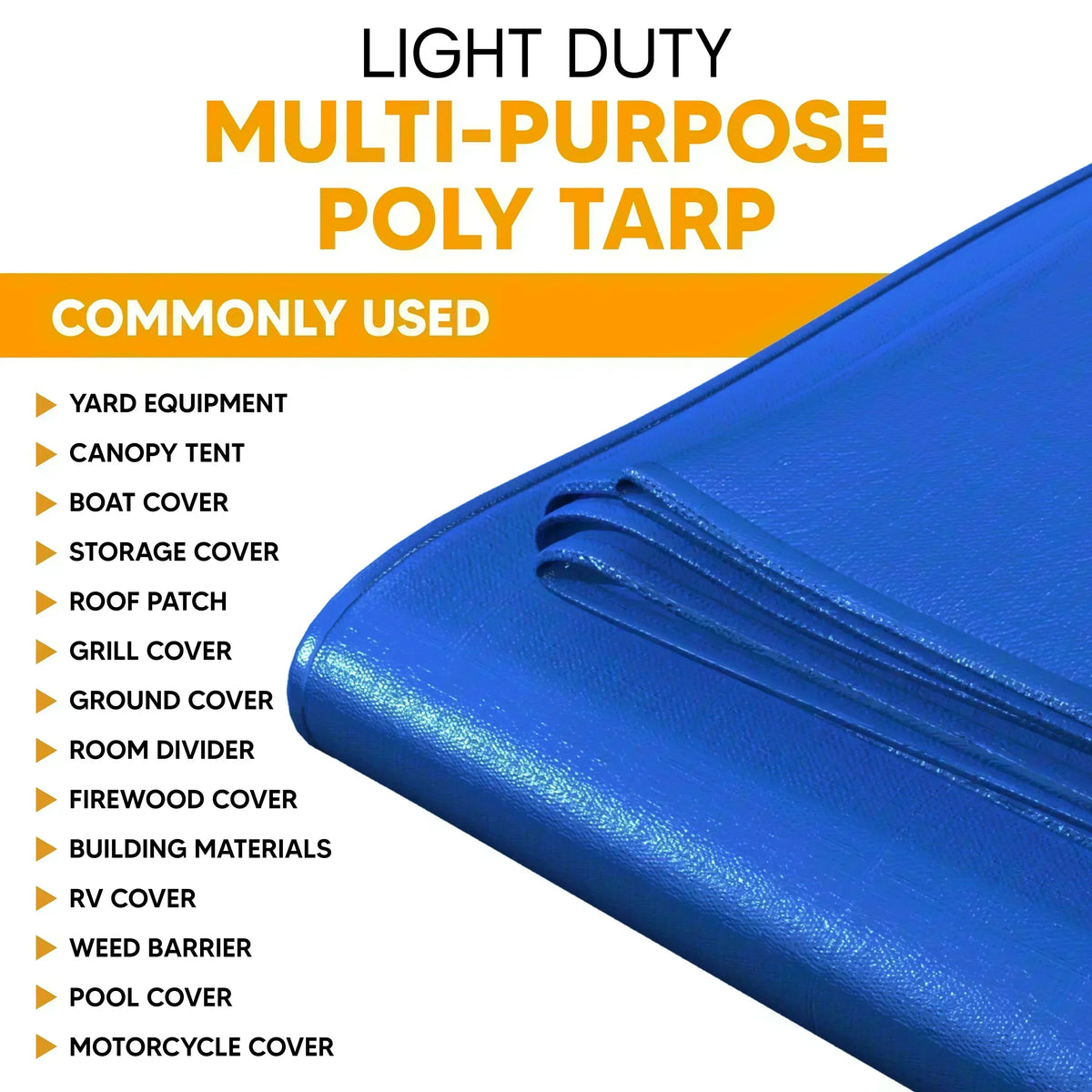 Blue Poly Tarp 6' x 8' - Case of 35