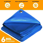 Blue Poly Tarp 6' x 8' - Case of 35