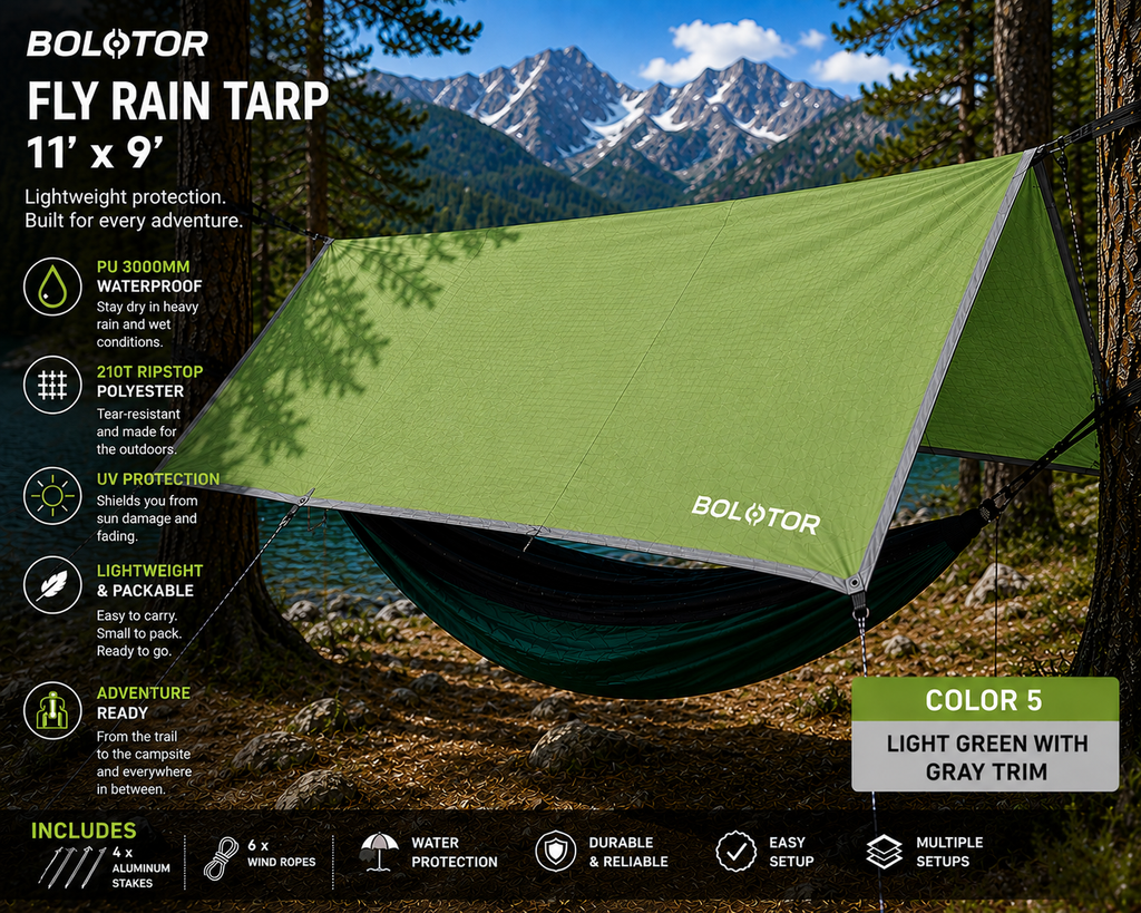 BOLOTOR Fly Rain Tarp - Army Green