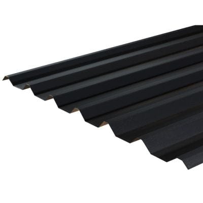 Cladco 34/1000 Box Profile PVC Plastisol Coated 0.7mm Metal Roof Sheet (Slate Blue) - All Sizes