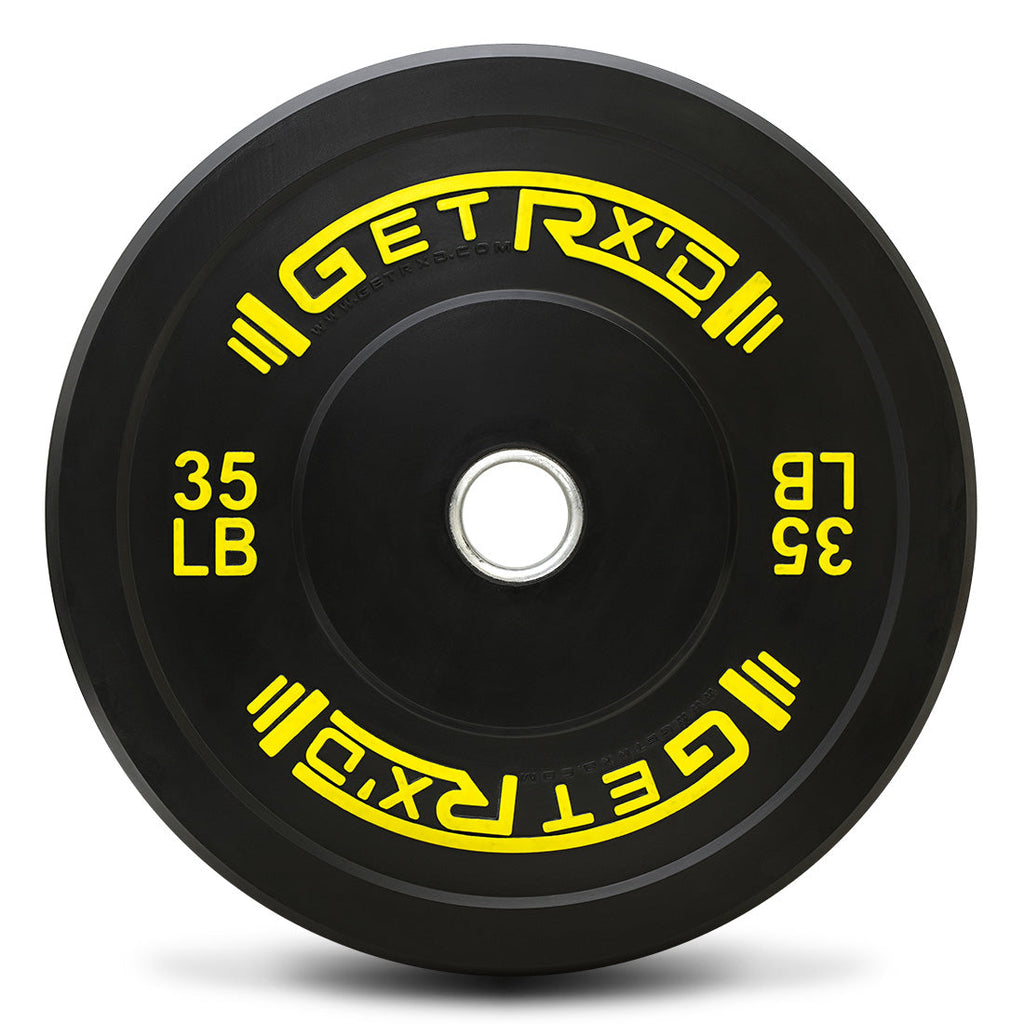 Black Premium Bumper Plates 2.0 with Color [piece]