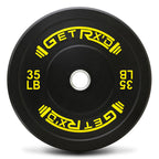 Black Premium Bumper Plates 2.0 with Color [piece]