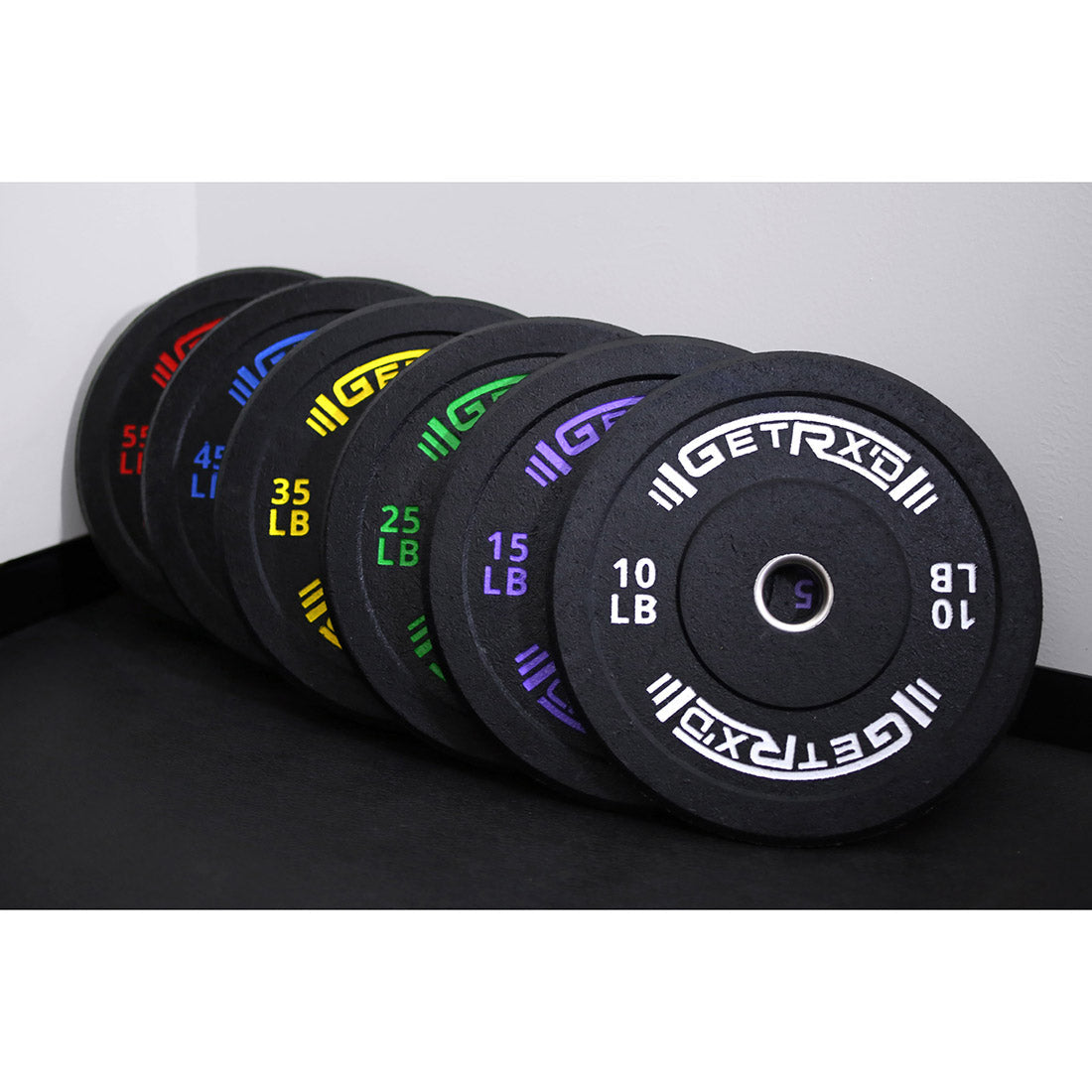 Black Crumb Rubber Bumper Plates [pc]