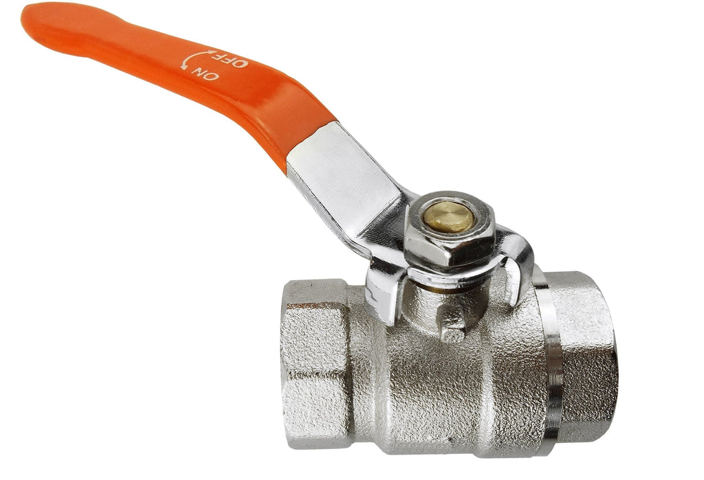 Brass Nickel-Plated Lever Valve 1" BSPF